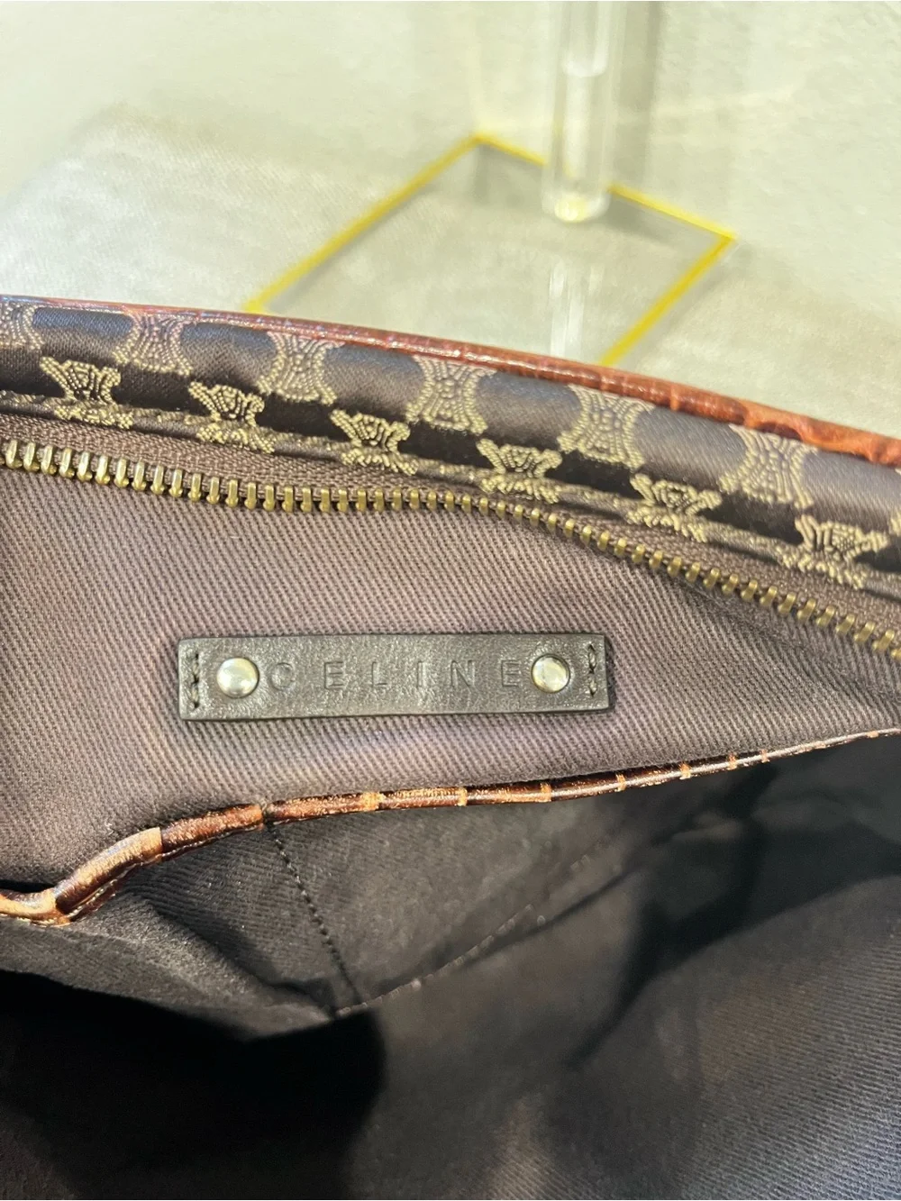 CELINE MACADAM VINTAGE UNISEX CROSSBODY BAG